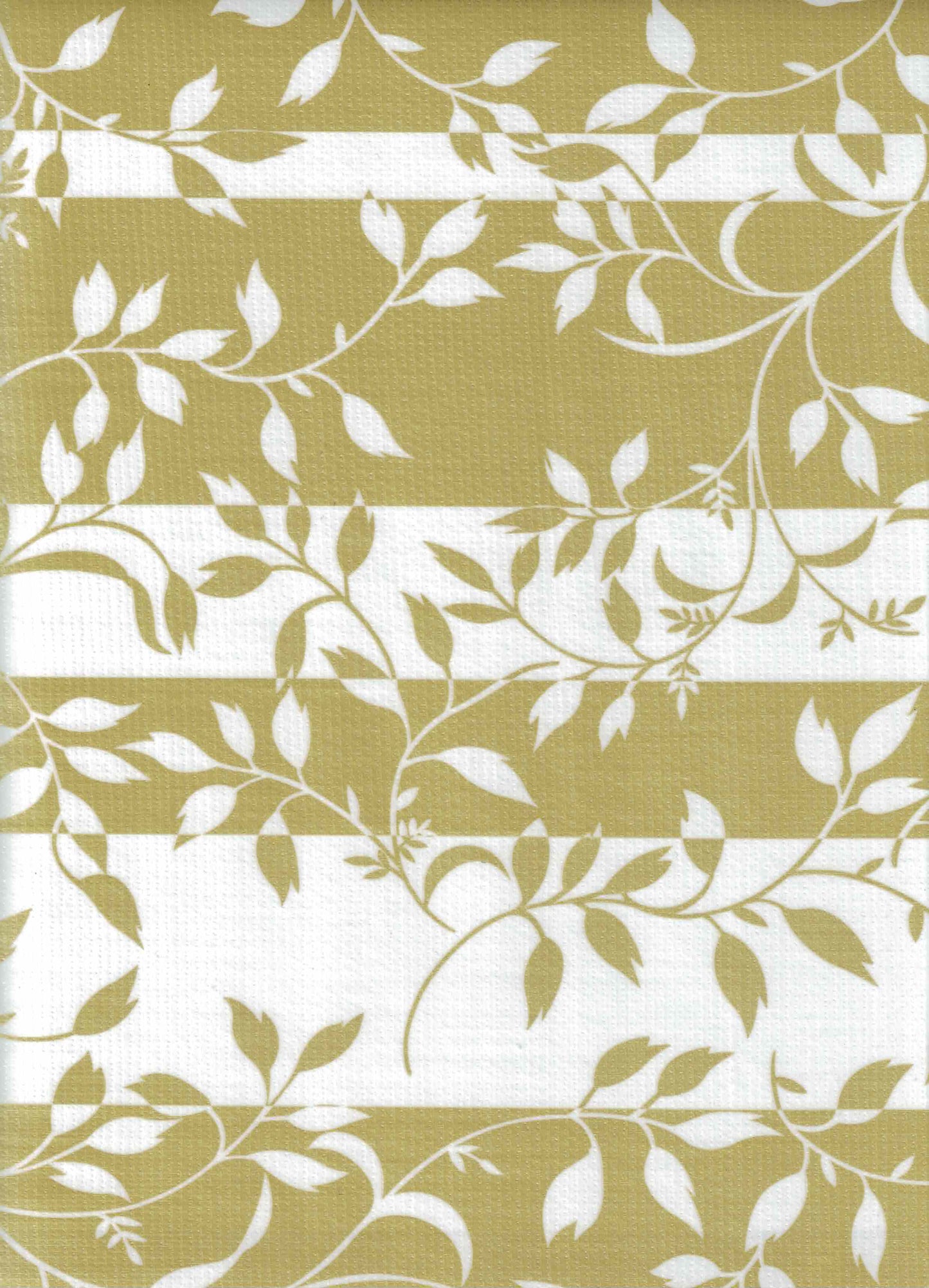 Gold Spanish Vines Oilcloth Fabric