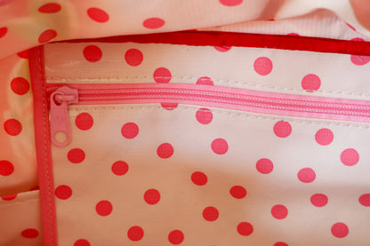 Oilcloth Weekender Bag - Pink Cherry