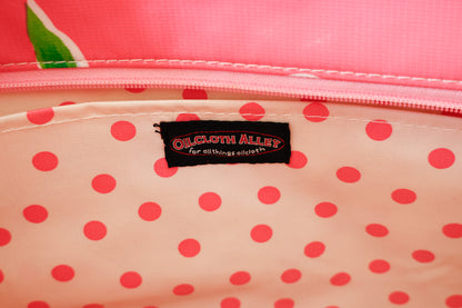 Oilcloth Weekender Bag - Pink Cherry