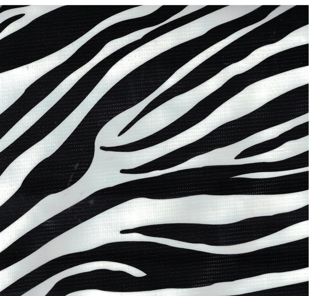 Black Zebra Oilcloth Fabric – Oilcloth Alley