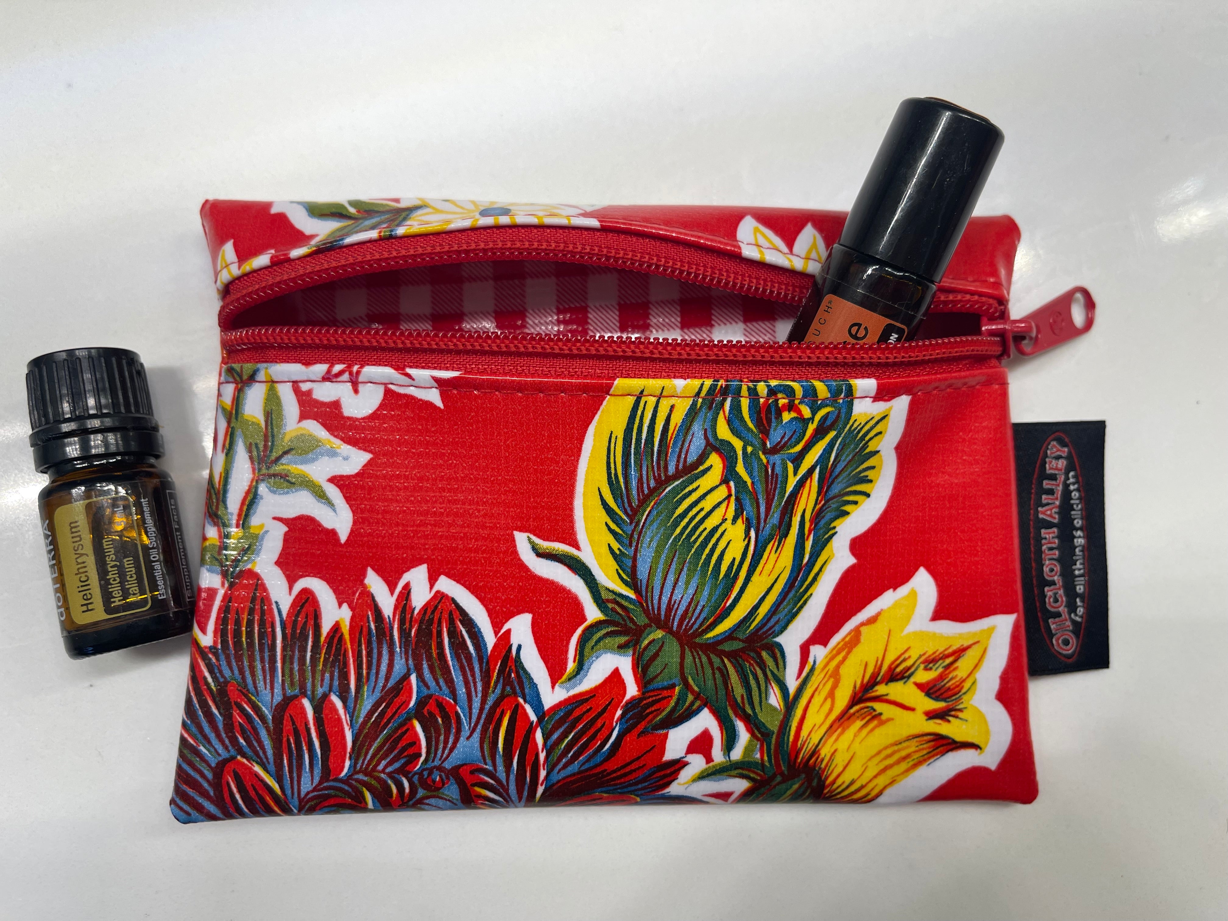 Oil cloth makeup bag sale