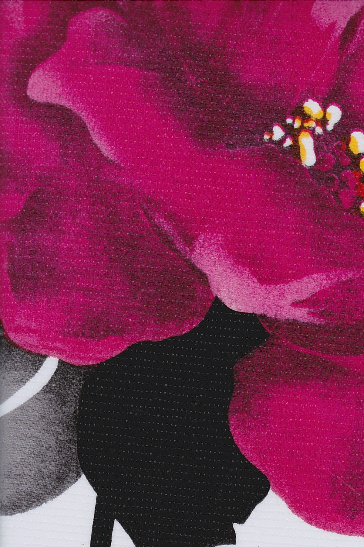 Magenta Blossom Oilcloth Fabric